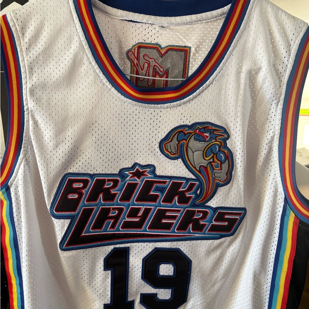 MTV Aaliyah - Throwback Y2K Brick Layers White Basketball Jersey